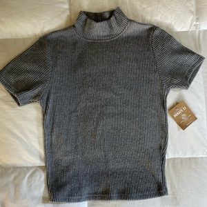 NWT Grey Mock Turtleneck